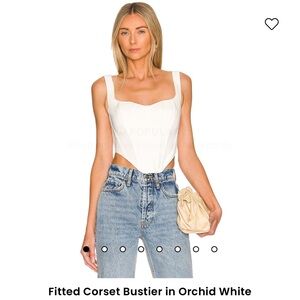 Bardot white corset in M